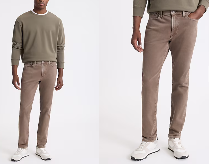 Skinny Light Brown Stretch Jeans